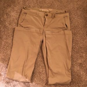 American eagle super stretch khakis